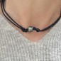 Blue Peacock Tahitian Pearl Choker