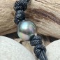 Blue Peacock Tahitian Pearl Choker