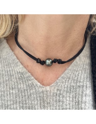 ras de cou perle noire de Tahiti collier homme prix