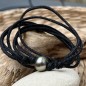Tahitian Pearl - Green Color - 11.11mm - Choker