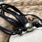 Tahitian Pearl - Green Color - 11.11mm - Choker