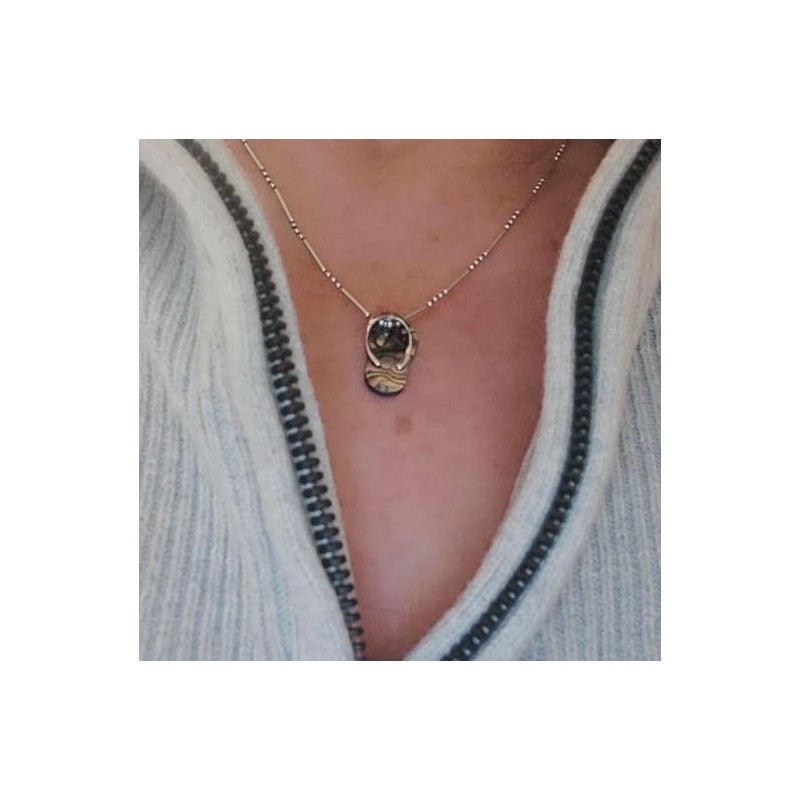 Testimony - Flip-flop in Puau Mother of Pearl Pendant