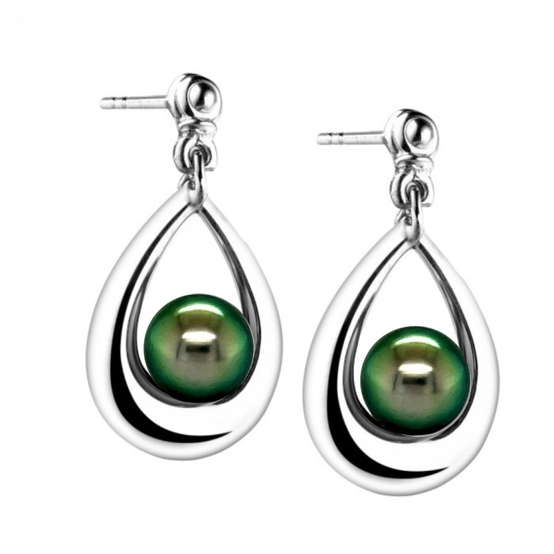 Élégance Nacrée - Perles de Tahiti - Boucles d'Oreilles