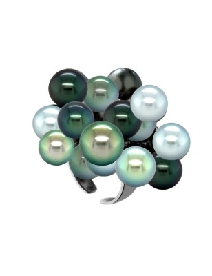 Moerani - Anello 20 Perle di Tahiti