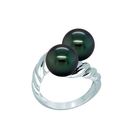 Stunning You and Me - Anello in argento rodiato