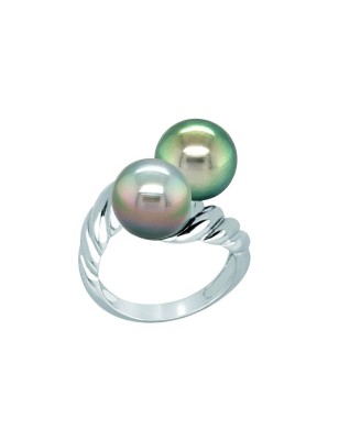 Stunning You and Me - Anello in argento rodiato