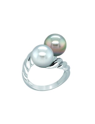 Atemberaubender Ring für Sie und mich – rhodiniert, Silber