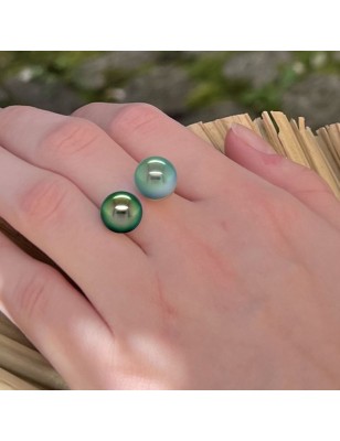 toi et moi en bague or perles de Tahiti prix