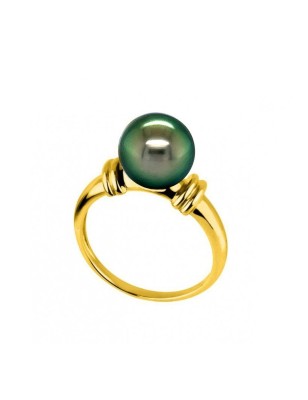 solitaire gold ring with Tahitian pearl price - perla Tahiti - tahitian jewerly - tahitian jewerly stores