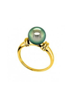 solitaire gold ring with Tahitian pearl price - perla Tahiti - tahitian jewerly - tahitian jewerly stores