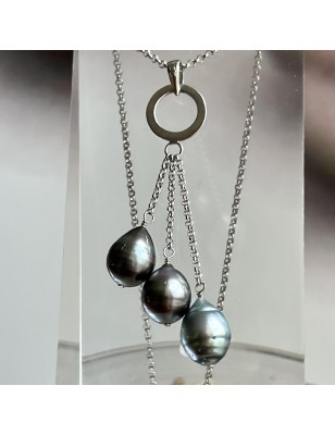 perla tahiti - tahitian pearl silver necklace price - tahitian jewelry - tahitian jewerly stores