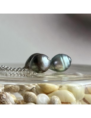 trilogie de perles en collier argent femme perles de culture de Tahiti prix