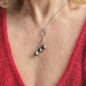 Trilogie - Perles de Tahiti - Collier Argent Rhodié