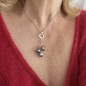 Trilogie - Perles de Tahiti - Collier Argent Rhodié