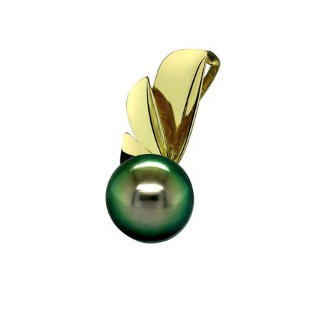 perle de Tahiti en pendentif or jaune perle de culture de Tahiti prix