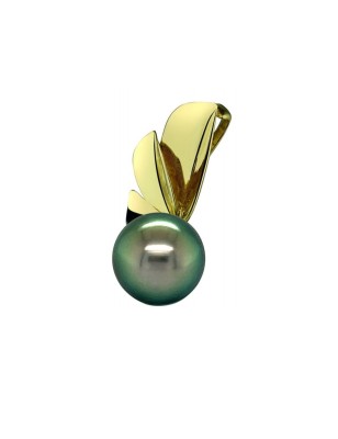 perle de Tahiti en pendentif or jaune perle de culture de Tahiti prix