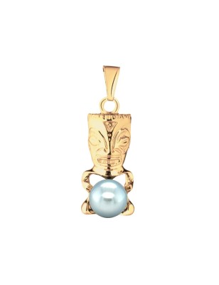 tiki en pendentif homme or perle de Tahiti prix