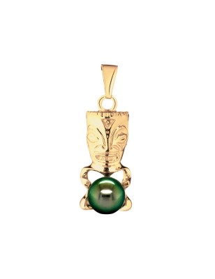 tiki en pendentif homme or perle de Tahiti prix