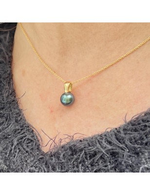 où trouve t'on les plus belles perles de Tahiti? Collier or perle de Tahiti bleu prix bijou tahitien