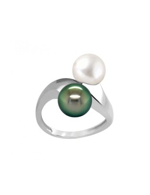 you and I ring with Tahitian pearls price - perla Tahiti - tahitian jewelry - tahitian jewerly stores