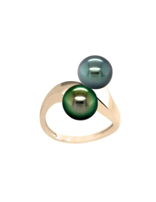 you and I ring with Tahitian pearls price - perla Tahiti - tahitian jewelry - tahitian jewerly stores