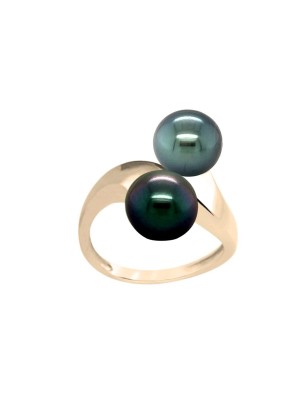 you and I ring with Tahitian pearls price - perla Tahiti - tahitian jewelry - tahitian jewerly stores