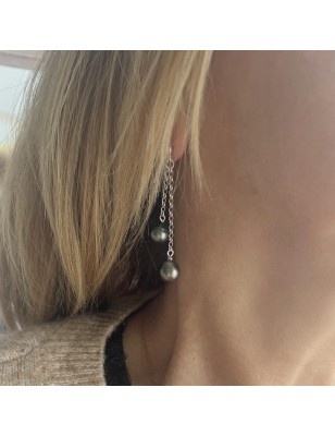 boucle oreille femme perles de culture de Tahiti prix