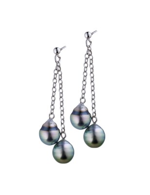 earrings for women with cultured pearls from Tahiti price - perla Tahiti
