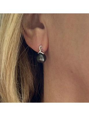 What Makes Tahitian Pearls Special? silver earrings in Tahitian pearls price - perla Tahiti - tahitian jewerly