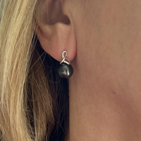Vague Éternelle - Boucles d’Oreilles Perles de Tahiti