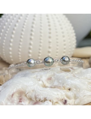 perles de culture de Tahiti bracelet argent perles de culture de Tahiti prix - perle tahiti