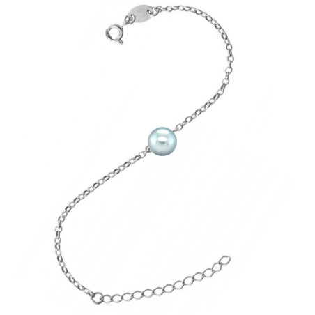 tahiti pearl women's bracelet in silver with cultured pearl price - tahitian jewerly - tahitian jewerly stores
