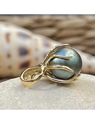 octopus men gold pendant tahitian cultured pearl blue price - tahitian jewel