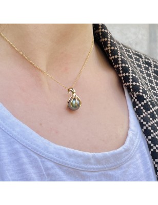 Octopus - タヒチブルーパール -9.85mm