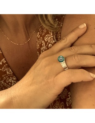 Anillo con perla de Tahití