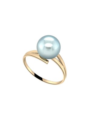 Anello con perla di Tahiti