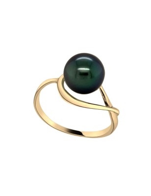 Anillo con perla de Tahití