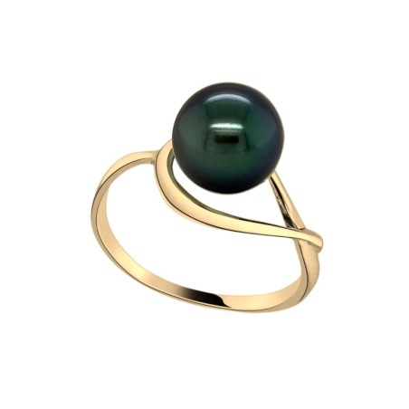 Anillo con perla de Tahití