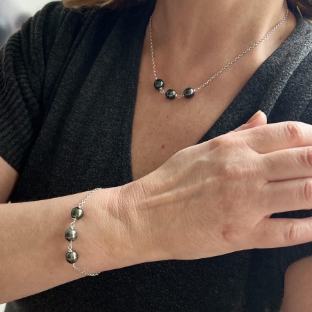 Bracciale con perla di Tahiti