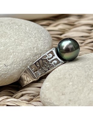 perla Tahiti en bague argent perle de culture de tahiti prix