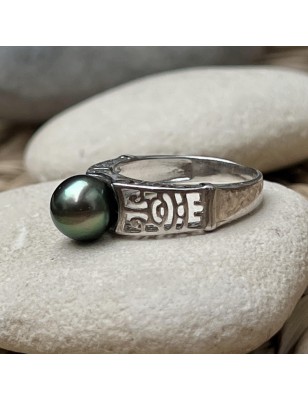 perla Tahiti en bague argent perle de culture de tahiti prix