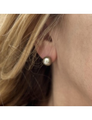 rares perles de Tahiti en boucles d'oreille or perles véritables prix