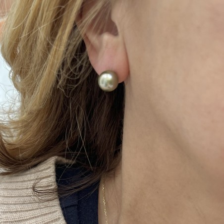 غروب الشمس موانا - أخضر ذهبي - 9.80 مم - ذهبي أصفر