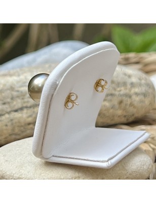 Pendientes de perlas de Tahití