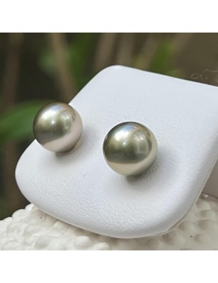 rares perles de Tahiti en boucles d'oreille or perles véritables prix