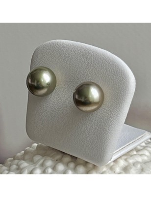 rare Tahitian pearls in gold earrings price - perla Tahiti