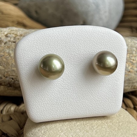 rares perles de Tahiti en boucles d'oreille or perles véritables prix