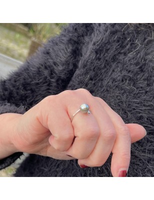 prix bague femme perle noire de Tahiti signification - Poemotu