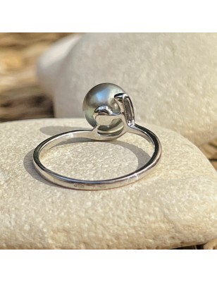 prix bague femme perle noire de Tahiti signification - Poemotu