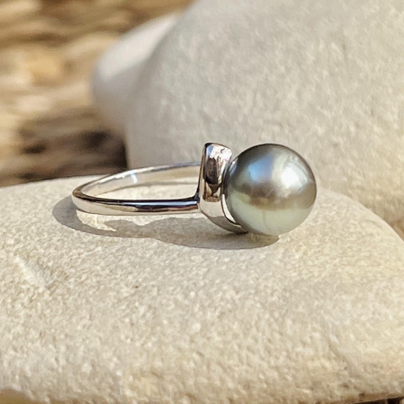 エラ - 虹色グレー - 8.10mm